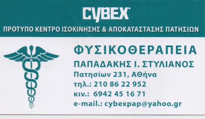 ΦΥΣΙΚΟΘΕΡΑΠΕΥΤΗΣ ΠΡΟΤΥΠΟ ΚΕΝΤΡΟ ΙΣΟΚΙΝΗΣΗΣ ΑΠΟΚΑΤΑΣΤΑΣΗΣ ΑΘΗΝΑ ΠΑΠΑΔΑΚΗΣ ΣΤΥΛΙΑΝΟΣ ΚΑΙ ΣΙΑ ΕΕ