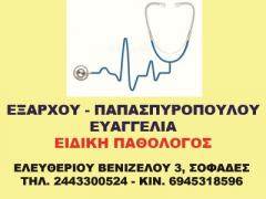 ΠΑΘΟΛΟΓΟΣ ΣΟΦΑΔΕΣ ΚΑΡΔΙΤΣΑ ΠΑΠΑΣΠΥΡΟΠΟΥΛΟΥ ΕΥΑΓΓΕΛΙΑ